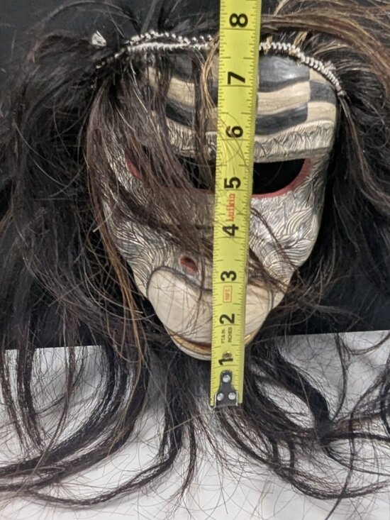Vintage Indonesia Balinese Monkey Mask Hand Carved Wood  Vintage Indonesia Balinese Monkey Mask Hand Carved Wood Articulated Jaw